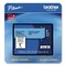 Brother P-Touch 0.94 in. x 26.2 ft. TZe Laminated Removable Label Tapes - Black on Blue
